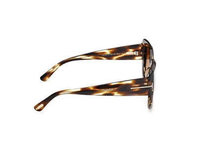 Coloured Havana Female Sunglasses Tom Ford 889214558893