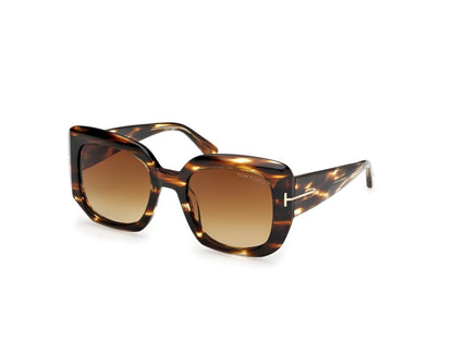 Coloured Havana Female Sunglasses Tom Ford 889214558893