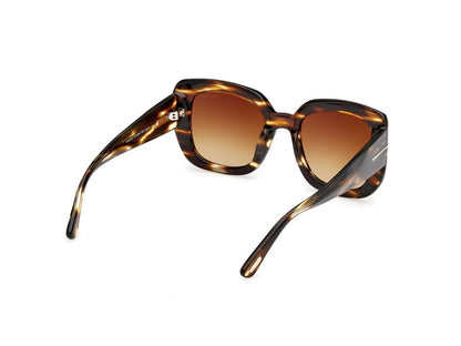 Coloured Havana Female Sunglasses Tom Ford 889214558893