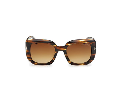 Coloured Havana Female Sunglasses Tom Ford 889214558893