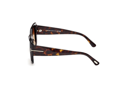Dark Havana Female Sunglasses Tom Ford 889214558886
