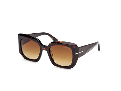 Dark Havana Female Sunglasses Tom Ford 889214558886
