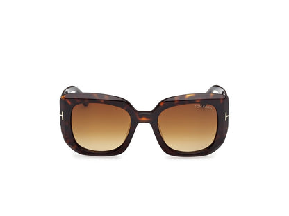 Dark Havana Female Sunglasses Tom Ford 889214558886