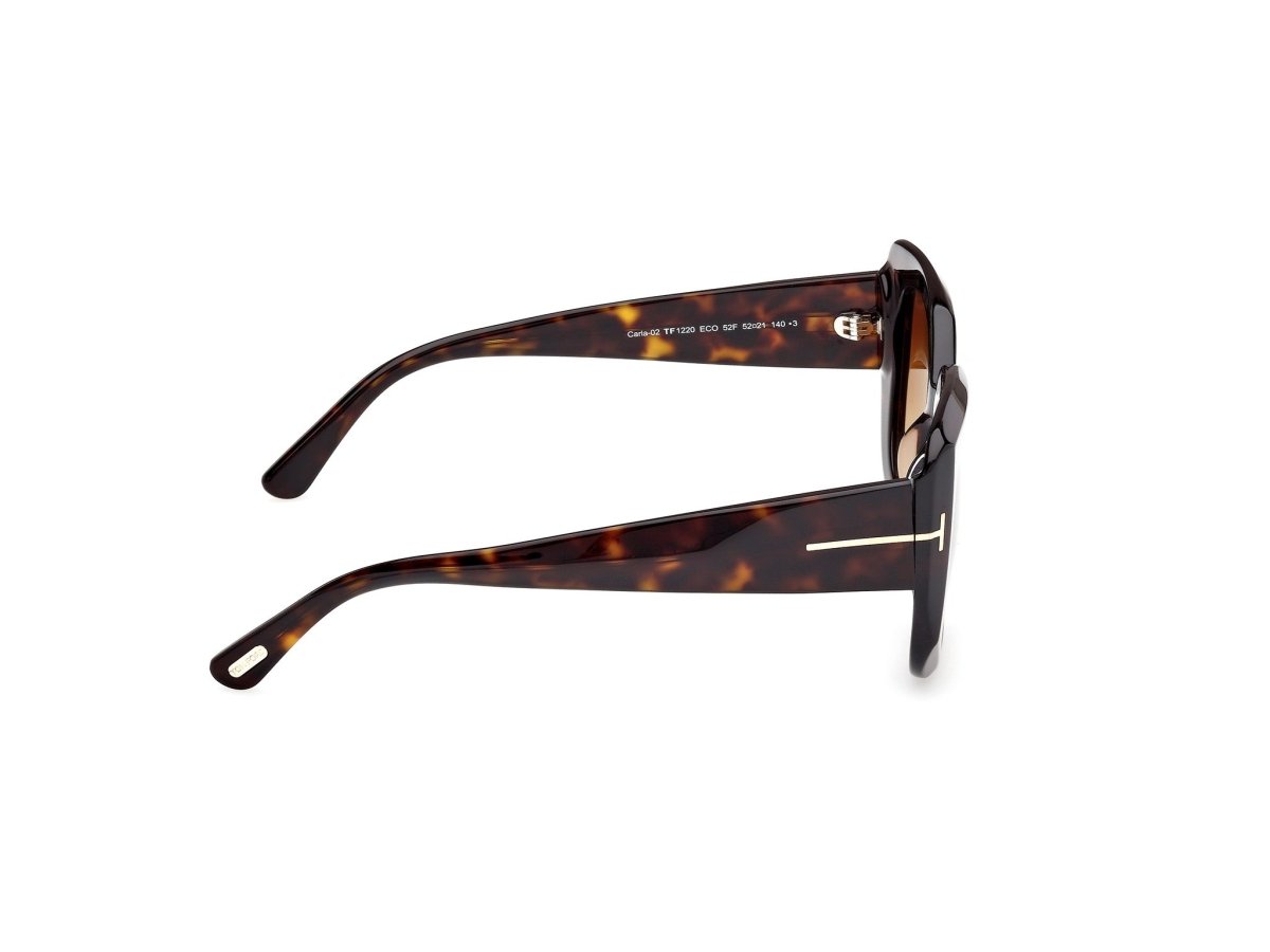 Dark Havana Female Sunglasses Tom Ford 889214558886