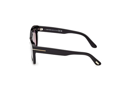 Shiny Black Female Sunglasses Tom Ford 889214609755