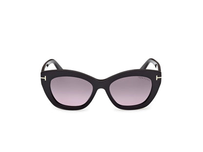 Shiny Black Female Sunglasses Tom Ford 889214609755