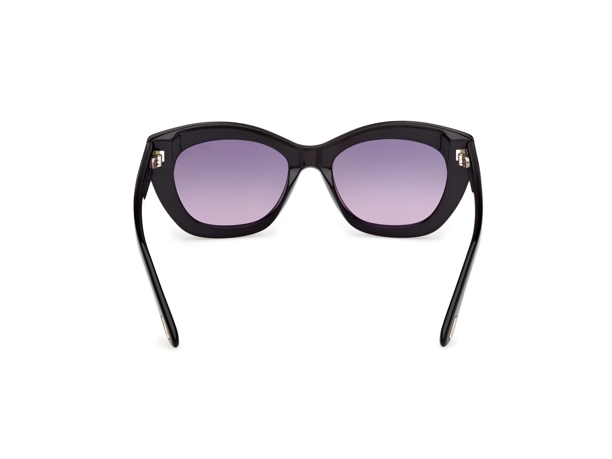 Shiny Black Female Sunglasses Tom Ford 889214609755