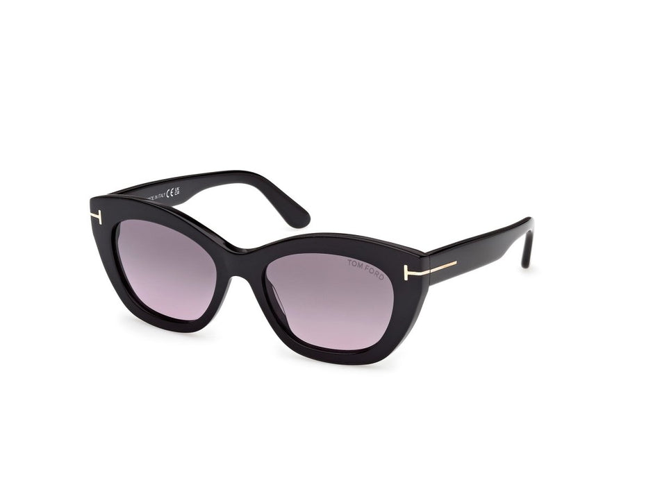 Shiny Black Female Sunglasses Tom Ford 889214609755