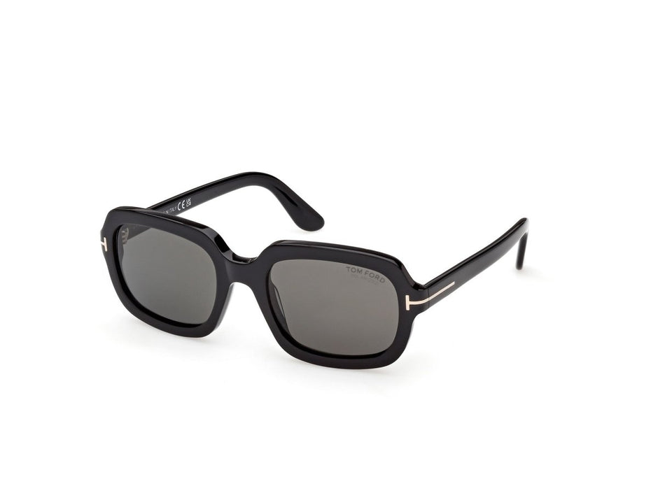Shiny Black Female Sunglasses Tom Ford 889214636423