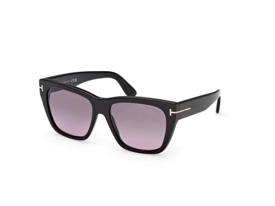 Shiny Black Female Sunglasses Tom Ford 889214636461