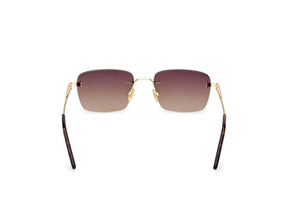 Shiny Deep Gold Unisex Sunglasses Tom Ford 889214635198