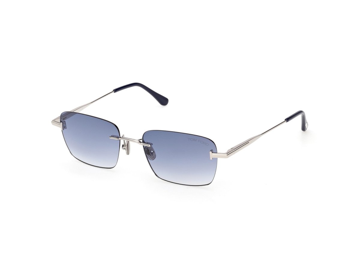 Shiny Palladium Unisex Sunglasses Tom Ford 889214635174