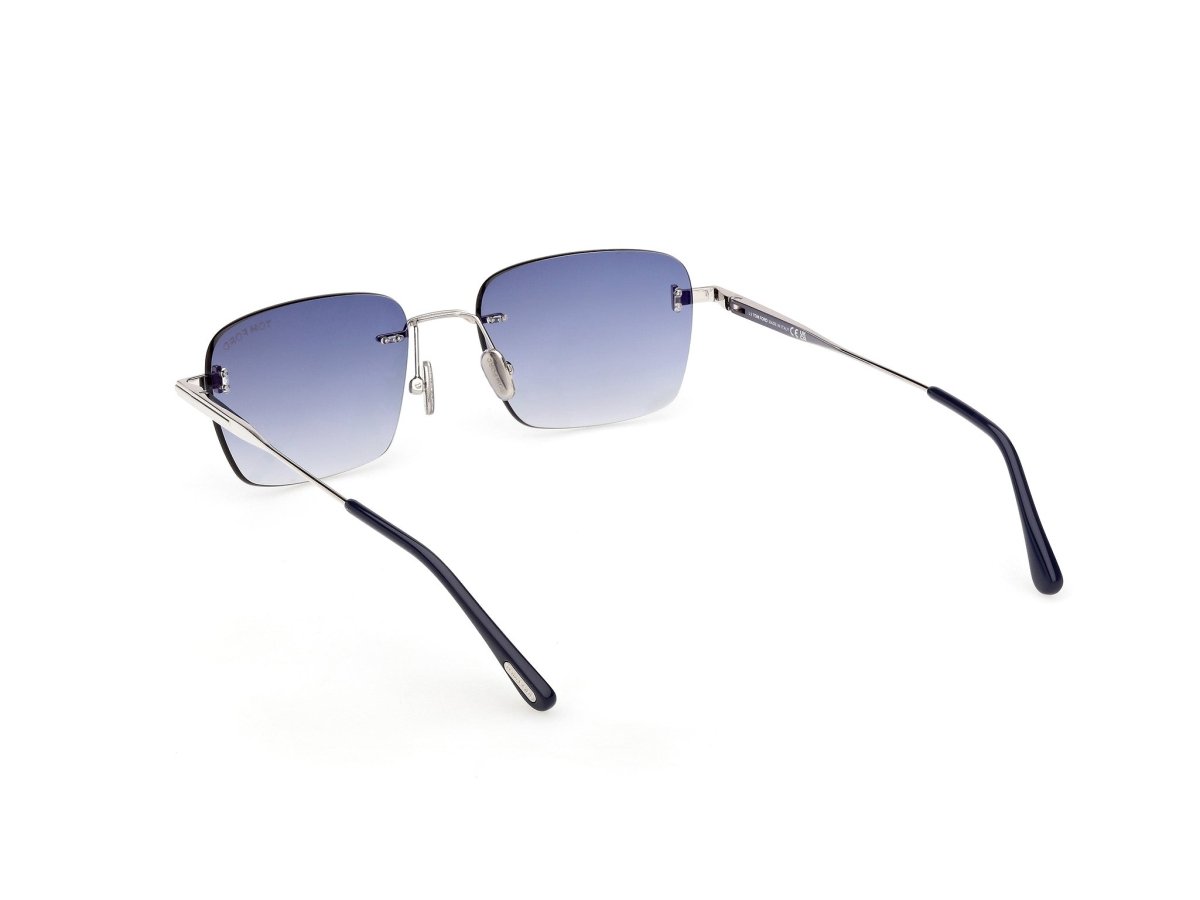Shiny Palladium Unisex Sunglasses Tom Ford 889214635174