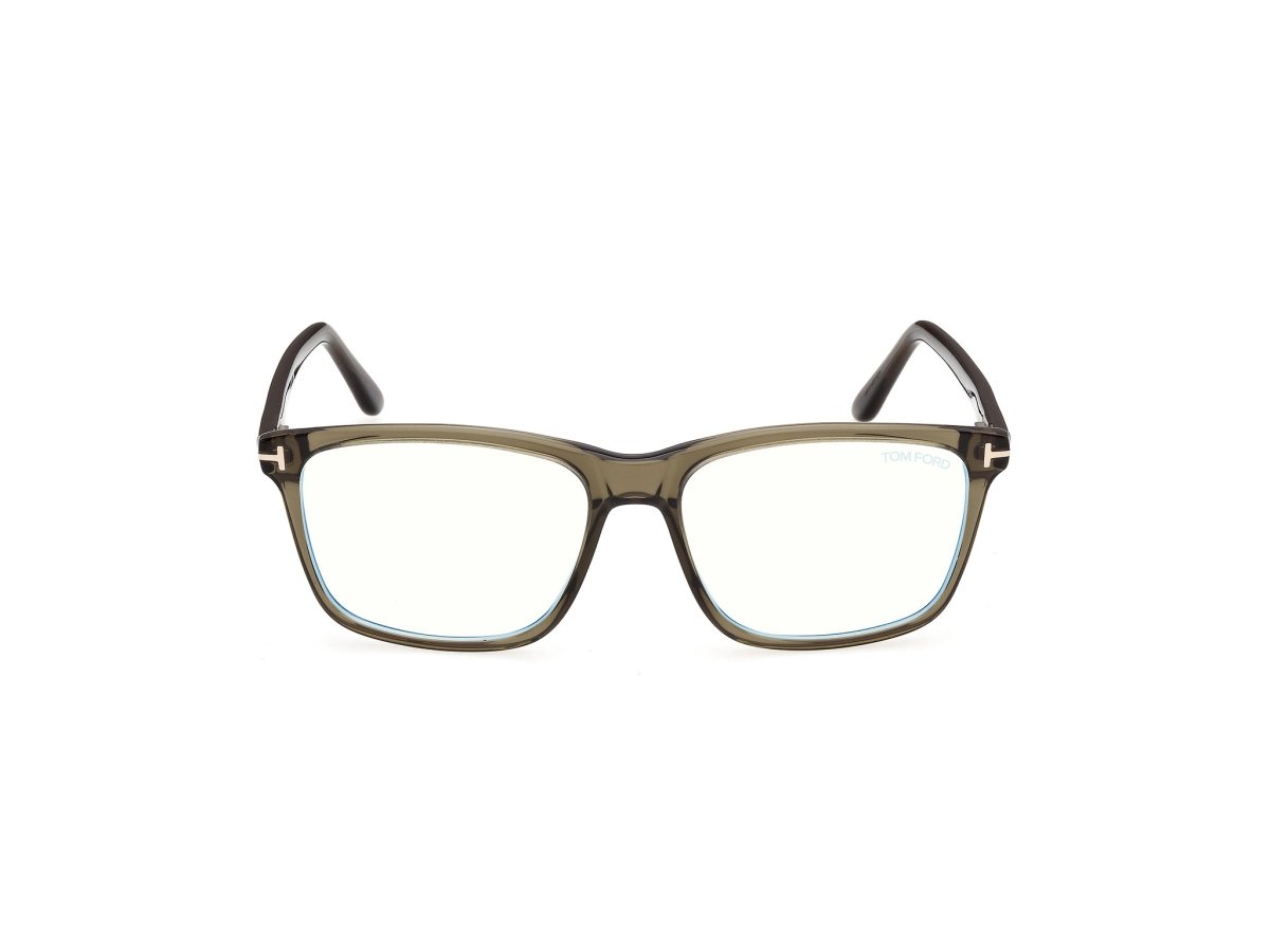 Shiny Dark Green Male Eyeglasses Tom Ford 889214683786