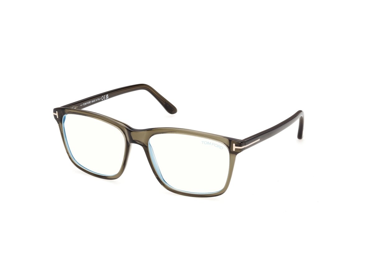 Shiny Dark Green Male Eyeglasses Tom Ford 889214683786