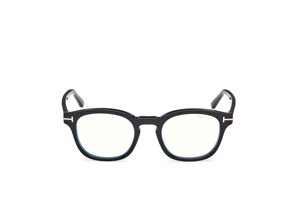 Shiny Black Male Eyeglasses Tom Ford 889214609649