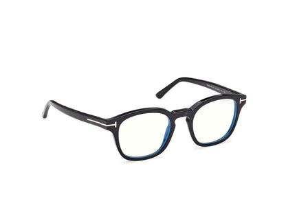 Shiny Black Male Eyeglasses Tom Ford 889214609649