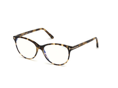 Coloured Havana Female Glasses Tom Ford 664689996162