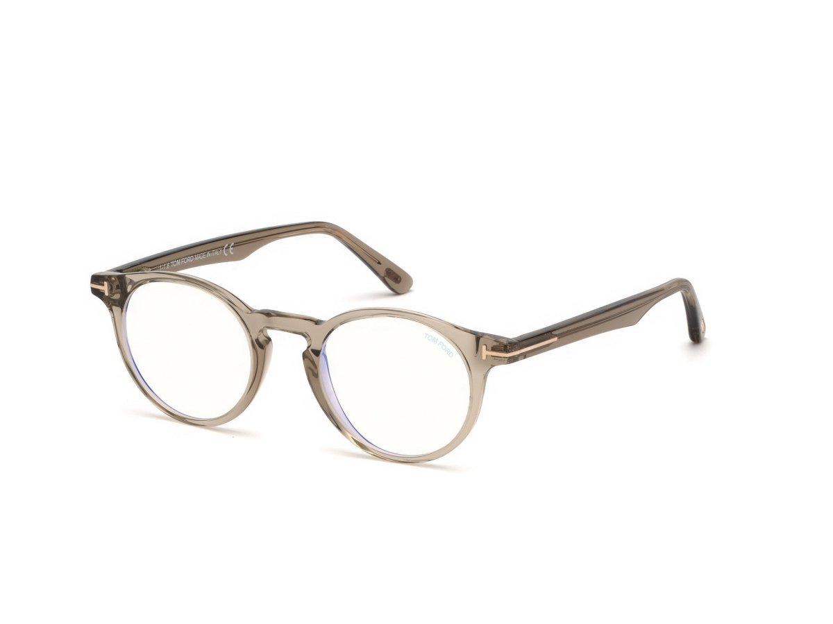 Shiny Light Brown Unisex Glasses Tom Ford 889214015242