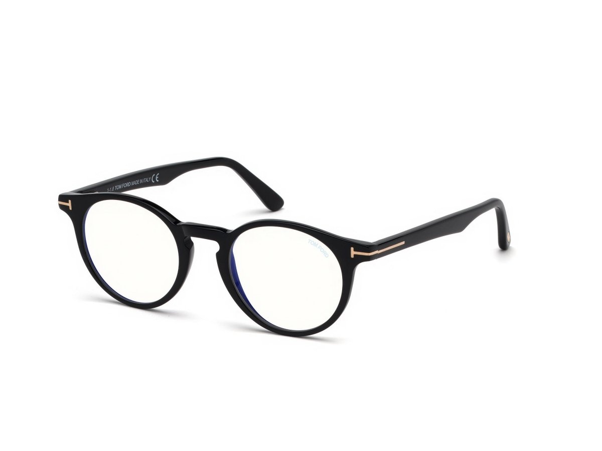 FT5557 - Tom Ford - (Black) - Shiny Black - 48 MM - Ardor Eyewear 889214015228