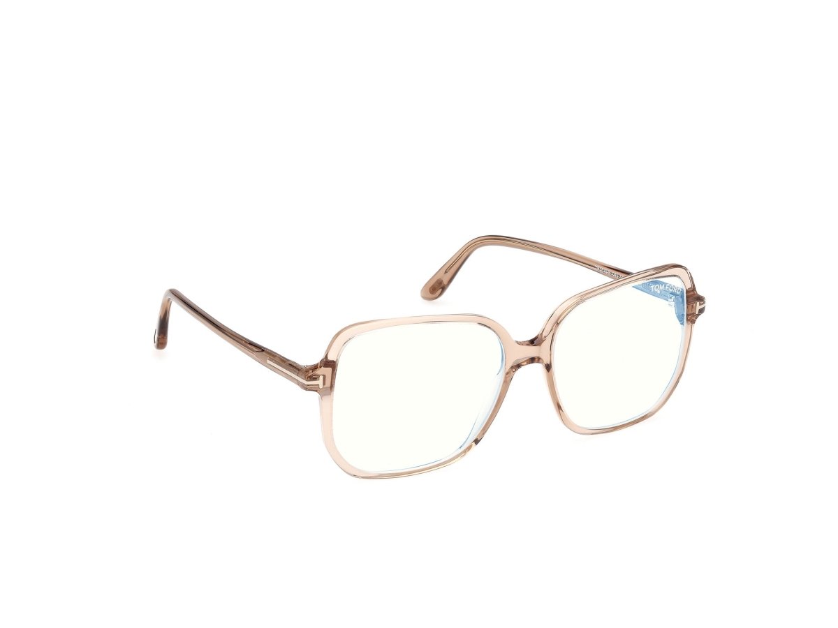 Shiny Light Brown Female Eyeglasses Tom Ford 889214683847