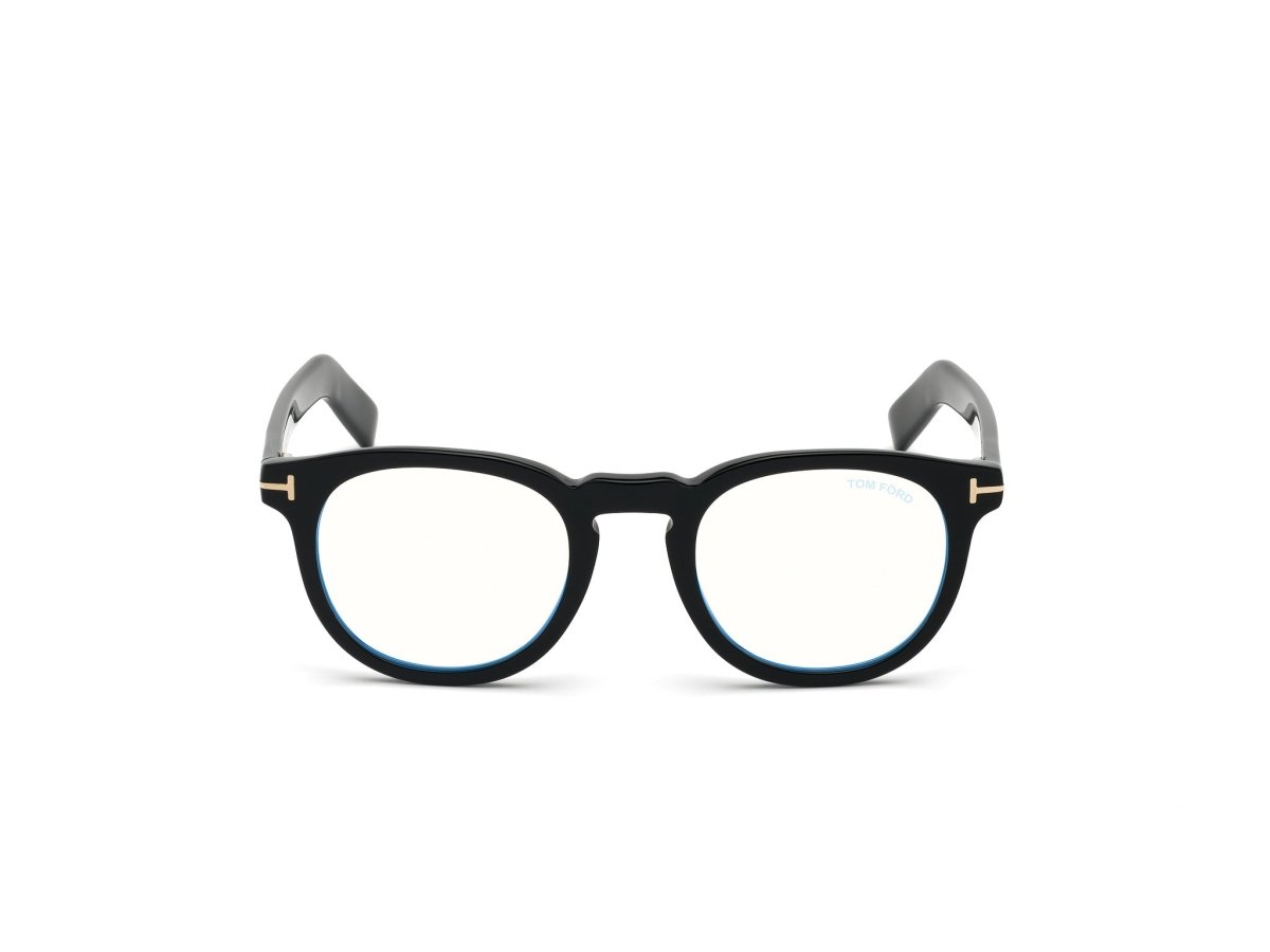 Shiny Black Male Eyeglasses Tom Ford 889214075567