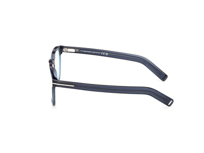 Shiny Blue Male Eyeglasses Tom Ford 889214637611