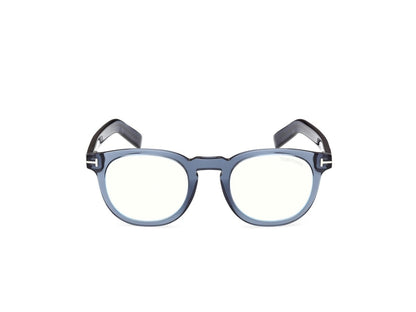 Shiny Blue Male Eyeglasses Tom Ford 889214637611
