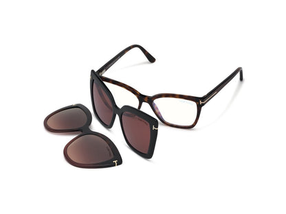 Red Havana Female Glasses Tom Ford 889214072344