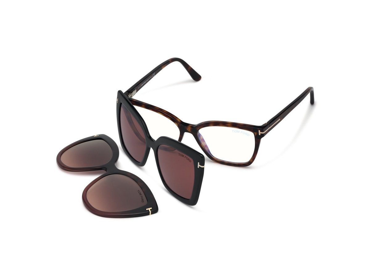 Red Havana Female Glasses Tom Ford 889214072344