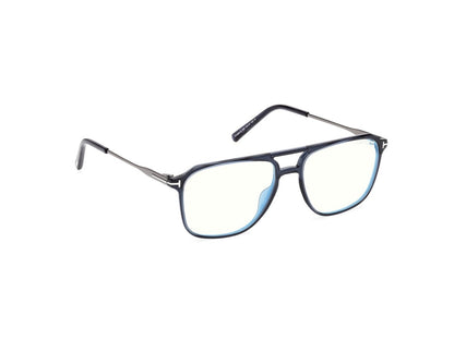 Shiny Blue Male Eyeglasses Tom Ford 889214639035