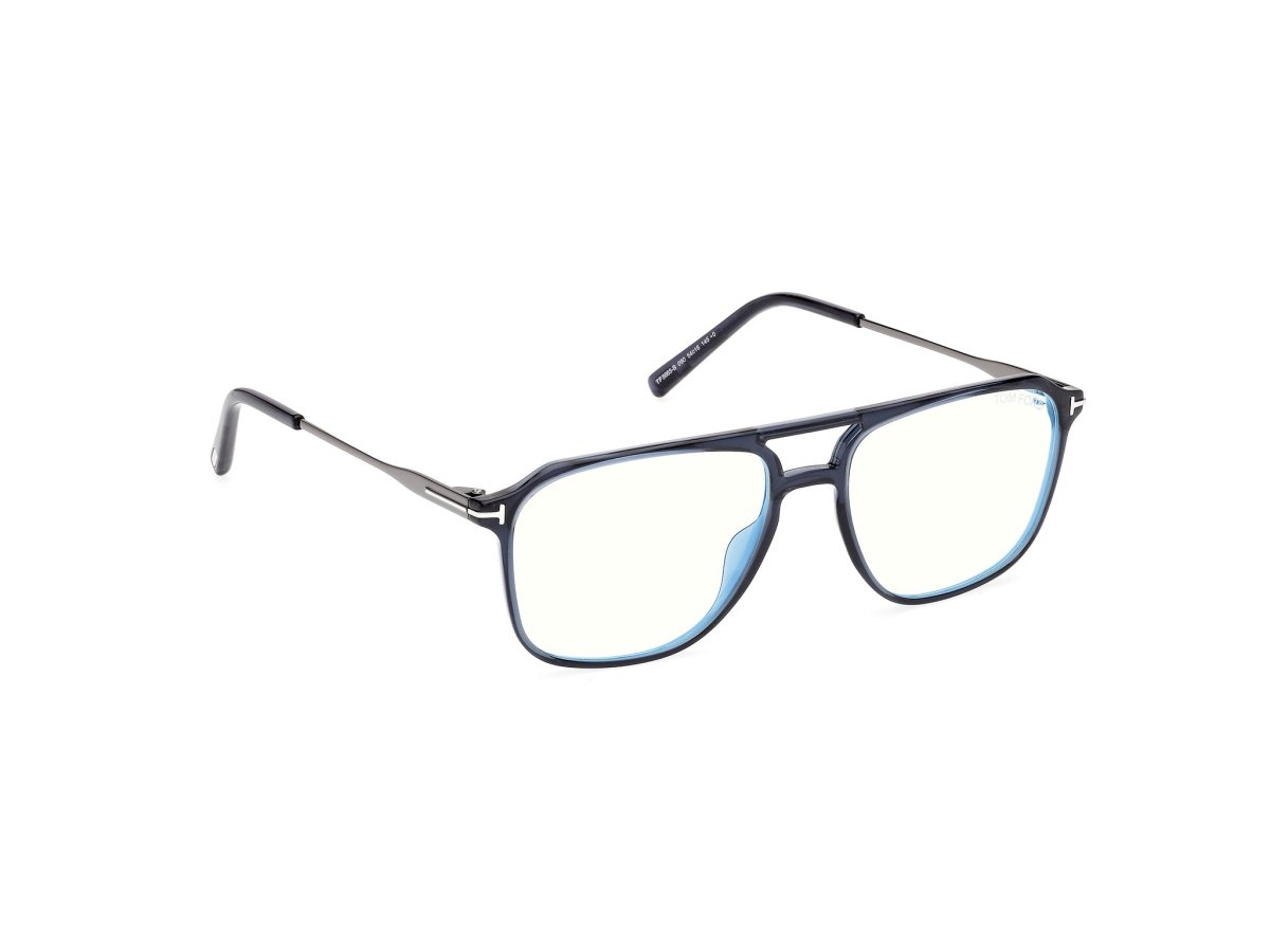 Shiny Blue Male Eyeglasses Tom Ford 889214639035