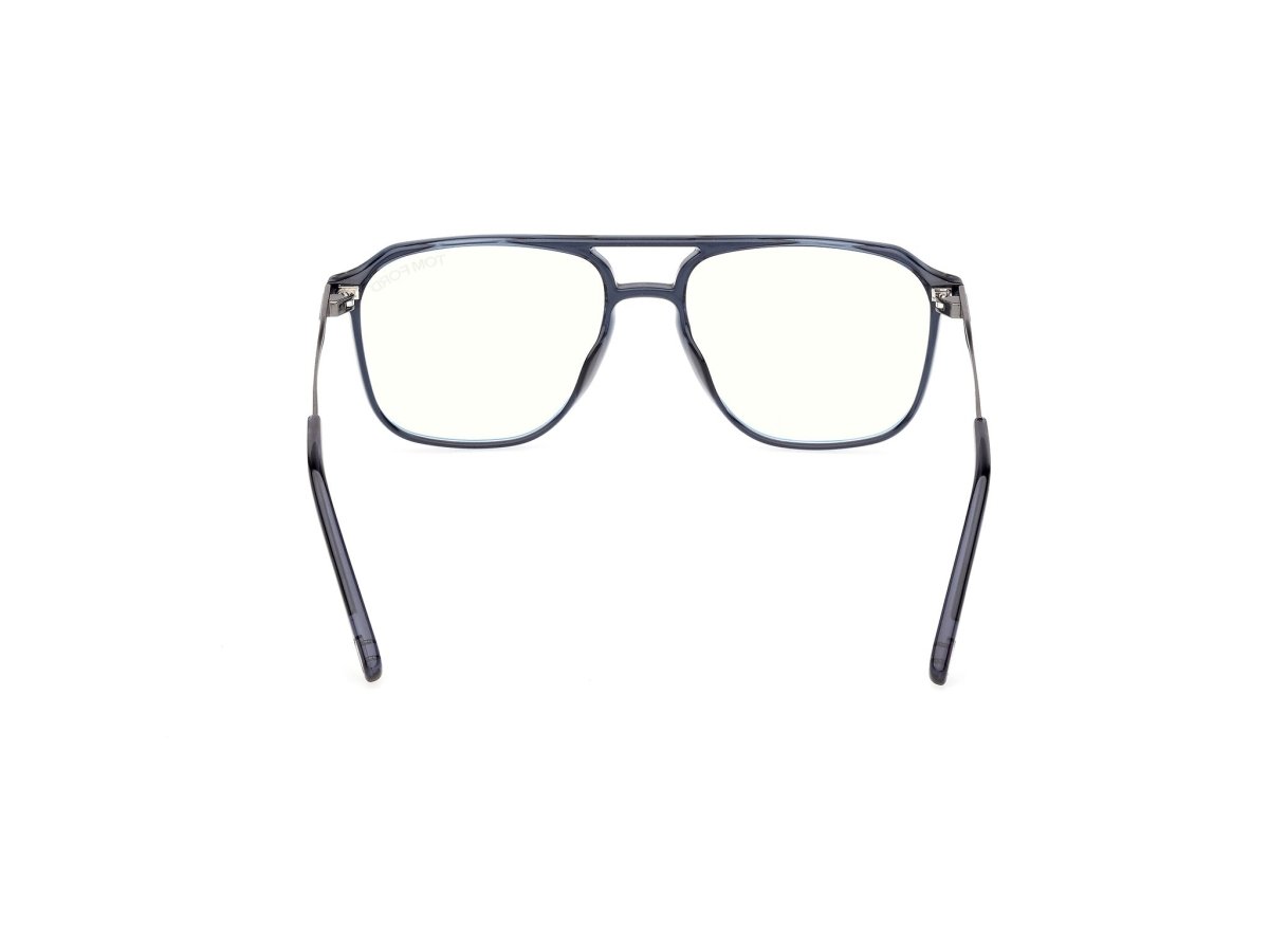 Shiny Blue Male Eyeglasses Tom Ford 889214639035
