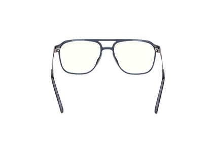 Shiny Blue Male Eyeglasses Tom Ford 889214639035