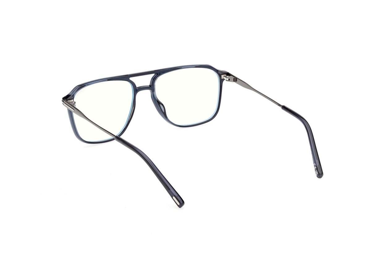 Shiny Blue Male Eyeglasses Tom Ford 889214639035