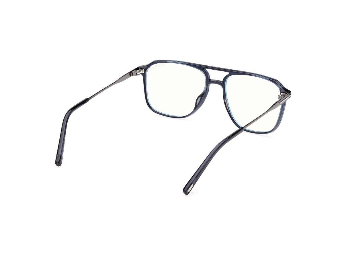 Shiny Blue Male Eyeglasses Tom Ford 889214639035