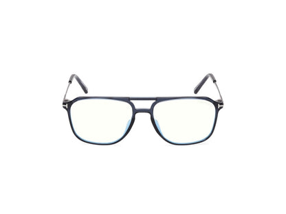 Shiny Blue Male Eyeglasses Tom Ford 889214639035