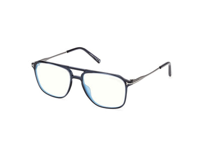 Shiny Blue Male Eyeglasses Tom Ford 889214639035