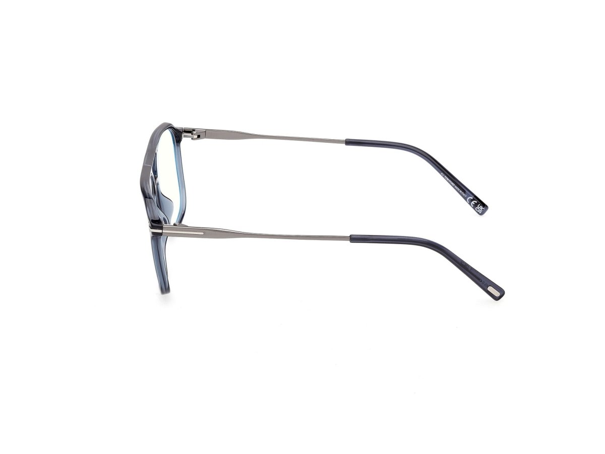 Shiny Blue Male Eyeglasses Tom Ford 889214639035