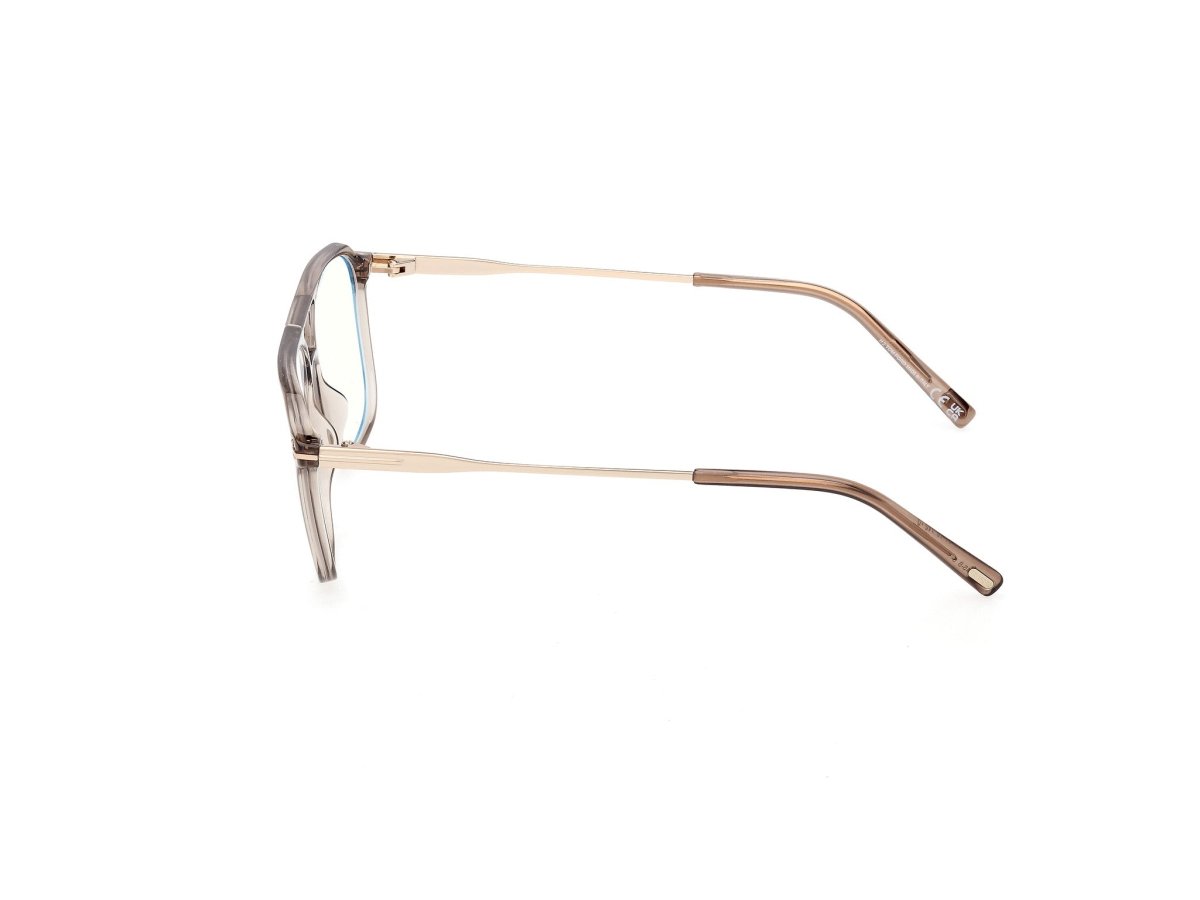 Shiny Light Brown Male Eyeglasses Tom Ford 889214639028