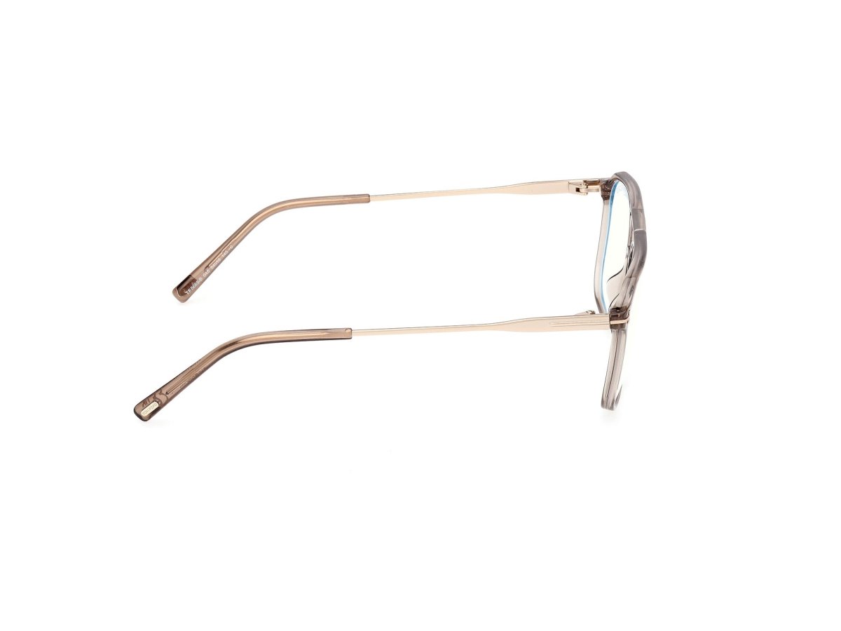 Shiny Light Brown Male Eyeglasses Tom Ford 889214639028