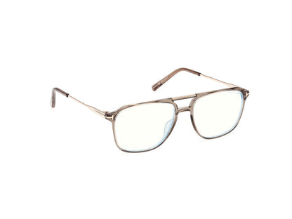 Shiny Light Brown Male Eyeglasses Tom Ford 889214639028