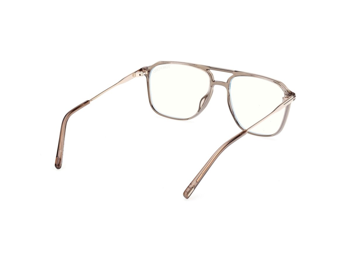 Shiny Light Brown Male Eyeglasses Tom Ford 889214639028
