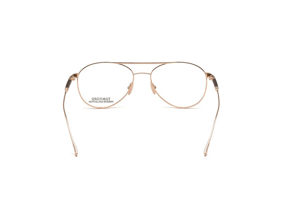 Shiny Rose Gold Male Glasses Tom Ford Private Collection 889214210692