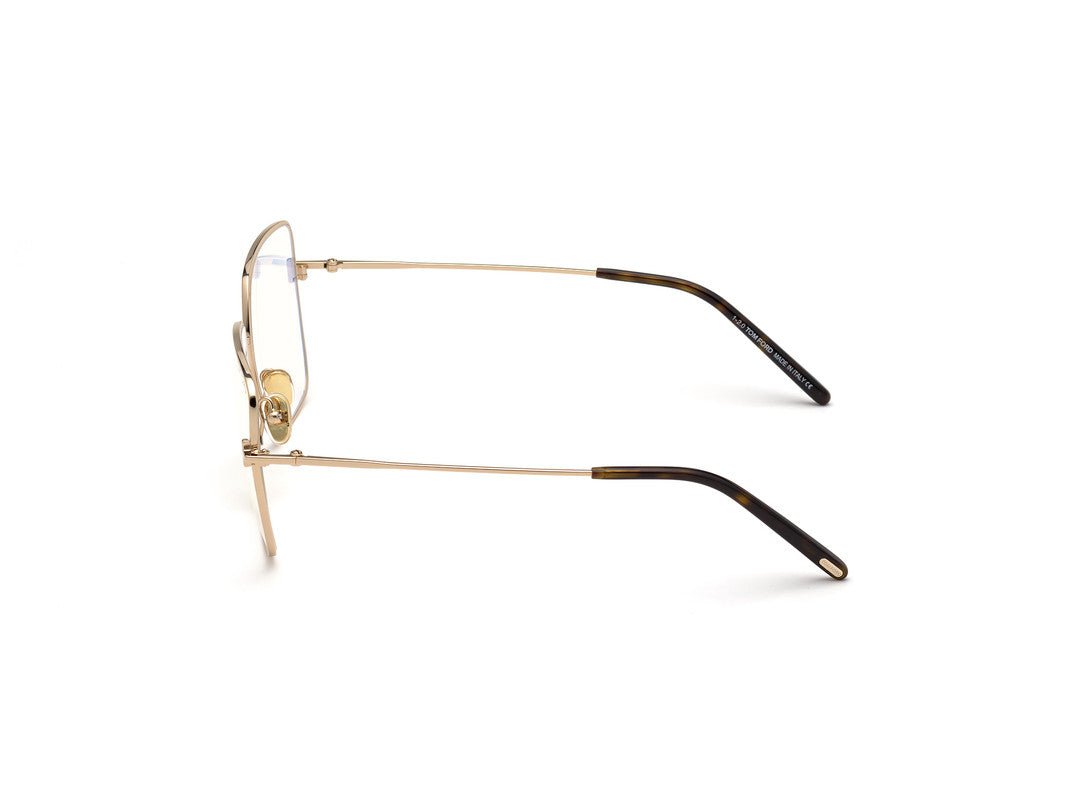 Shiny Rose Gold Female Glasses Tom Ford 889214257406