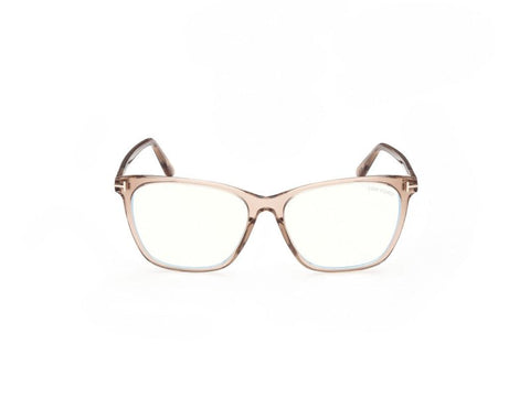 Shiny Light Brown Female Glasses Tom Ford 889214268679