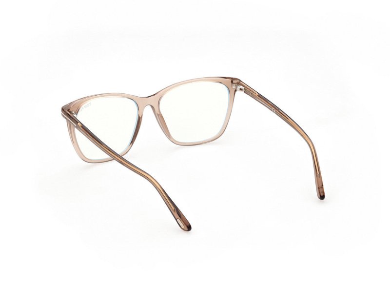 Shiny Light Brown Female Glasses Tom Ford 889214268679