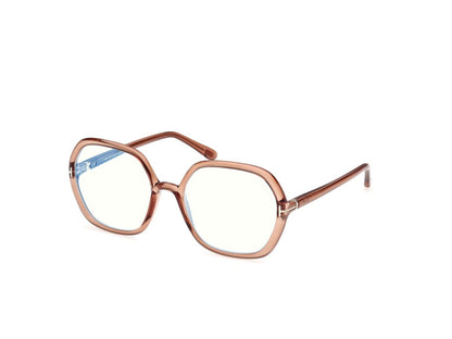 Shiny Light Brown Female Eyeglasses Tom Ford 889214685407