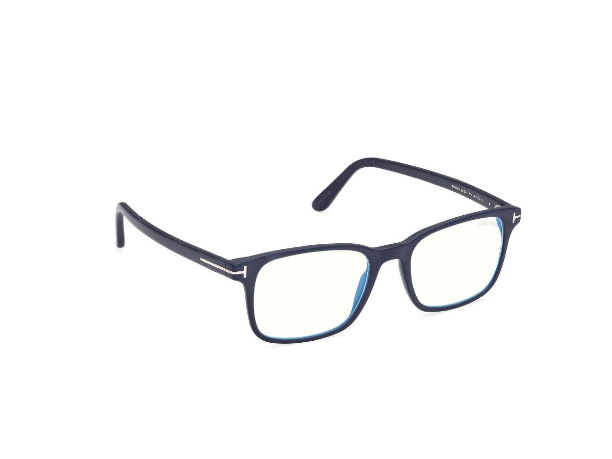 Matte Blue Male Eyeglasses Tom Ford 889214637642