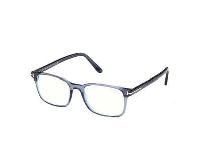 Shiny Blue Male Eyeglasses Tom Ford 889214637635